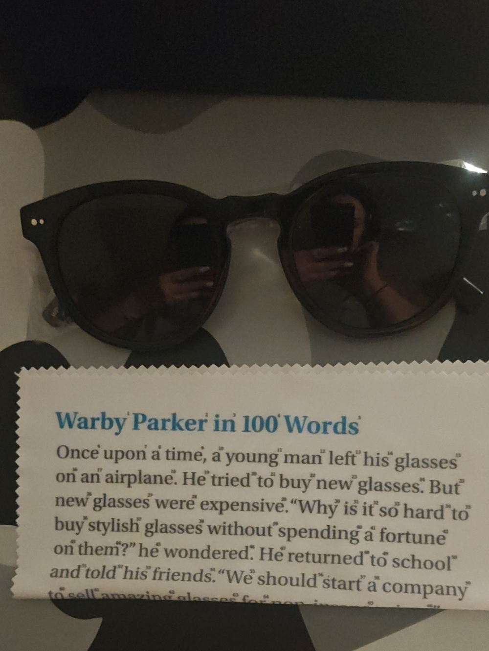 Warby Parker Men's Round Sunglasses - Black Frame, Dark Lenses